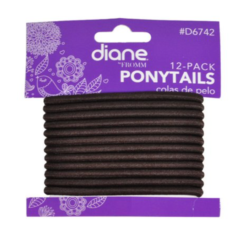 Diane 'Ponytail Holder' 12 Pack (Black)